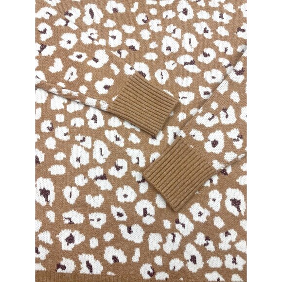 LOFT  Small Petite Leopard Print Turtleneck Tunic SweaterI’m - Picture 10 of 13